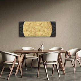 Obraz - Zlatá štruktúra N⁰2 (120x50 cm)