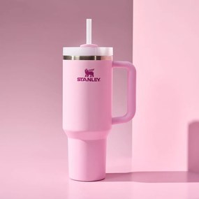 Ružová termoska so slamkou 1,18 l Quencher H2.O FlowState – Stanley