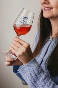 Bella Rose Pohár na víno Furt něco + krabička