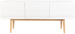 Zuiver High On Wood 2DR 2DO biela komoda