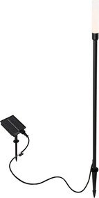 Vonkajšia stojaca lampa čierna vrátane nabíjateľného LED a solárneho - Barry
