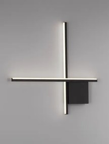 Dizajnové nástenné svietidlo Cross 50 čierna