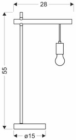 Candellux Stolová lampa Izzy pre žiarovku E27 41-80042