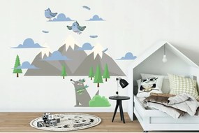 Dekoračná nálepka na stenu život v prírode 60 x 120 cm