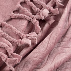 DEKA Z MIKROFLANELU EMMA 150X200 CM PÚDROVÁ