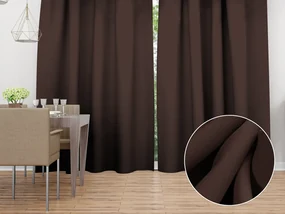 Biante Dekoračný záves Rongo RG-042 Hnedý 140x140 cm