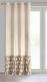 ZATEMŇOVACÍ ZÁVES NA KRÚŽKOCH CARLI 140X250 CM BÉŽOVÁ