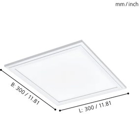 Eglo 96152 - LED stropný panel SALOBRENA LED/16W/230V