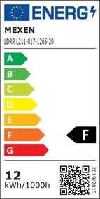 Mexen LDRR, LED stropné svietidlo na zapustenie 17 x 17 cm, 12W, studená - 6500K, 1320 lm, biela - L211-017-1265-20