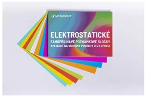 Elektrostatický poznámkový bloček Symbionotes 7 x 10 cm - 100 listov, biela