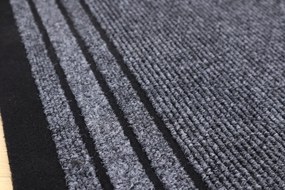 Spoltex, Protišmykový behúň na mieru Rekord 802 šedá, šíre 100 cm, šedá, chodba / predsieň