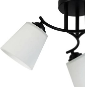 Prisadený luster PAFOS 3xE27/15W/230V čierny