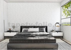 Samolepiace tapety 45 cm x 10 m IMPOL TRADE 9425-1, geometrický vzor strieborný , Samolepiace tapety