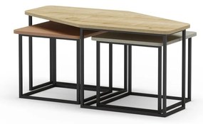 Konferenčné stolíky v súprave 3 ks 60x111,5 cm Zoya – Marckeric