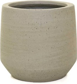 Dizajnový kvetináč SASSO, vláknocement, 32x28 cm, béžový