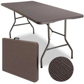 Cateringový stůl WOODLAN 180 cm hnědý