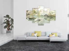 Obraz - Čínske jazero (150x105 cm)