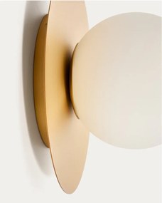 Biele/v zlatej farbe nástenné svietidlo ø 25 cm Brisia – Kave Home