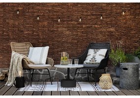 Béžovohnedý obojstranný vonkajší koberec z recyklovaného plastu Green Decore Afra, 90 x 150 cm