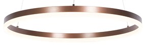 Závesné svietidlo tmavá bronz 60 cm vrátane LED 3-stupňové stmievateľné - Anello