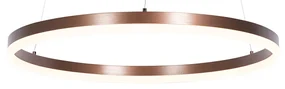 Závesné svietidlo tmavá bronz 60 cm vrátane LED 3-stupňové stmievateľné - Anello
