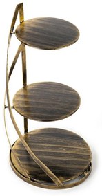 Kovový servírovací podnos Nowell Gold, 38x60 cm