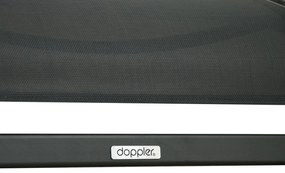 Doppler VENEDIG antracit - záhradné hliníkové lehátko, hliník + textília