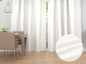Biante Saténový záves LUX-L052 Smotanovo biely 140x140 cm