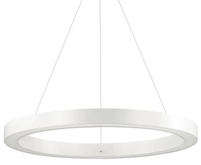 IDEAL LUX LED Závesné osvetlenie na lanku ORACLE, biele