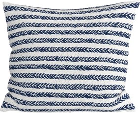 Bavlnená obliečka na vankúš NAVYSTA POLY 45x45 cm, modro-biela