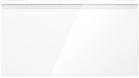 Mexen Orio, kúpeľňová skrinka 90 cm s umývadlom Vela, 1 zásuvka, biela lesklá, 91A10-09047-1-BF00-W23M00