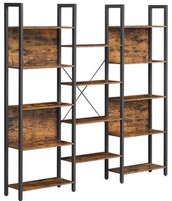 Knižnica so 14 úložnými policami VASAGLE LLS107B01