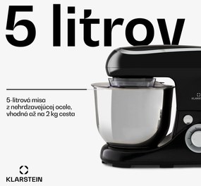 Klarstein Bella Pico 2G, kuchynský robot, 1300 W, 1,7 PS, 6 stupňov, 5 l