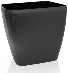 Flower Lover Kvetináč Quadrato Easy matt čierna, 24 cm, 24 cm