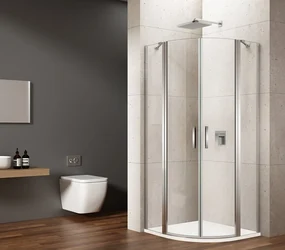 Gelco Gelco, LORO štvrťkruhová sprchová zástena 900x900mm, číre sklo, pravá, GN5590