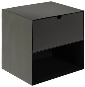 Nočný stolík s možnosťou montáže na stenu BEKIM čierna