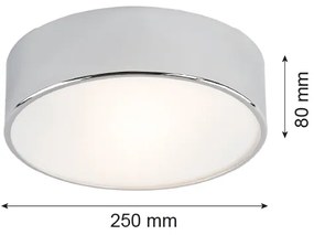 Argon 3083 - Stropné svietidlo DARLING 2xE27/15W/230V pr. 25 cm strieborná