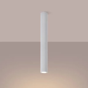 Sollux SL.1534 - Bodové svietidlo KARBON 1xGU10/10W/230V 60 cm biela