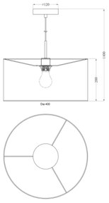 Globo 15185H - Luster PACO 1xE27/60W/230V