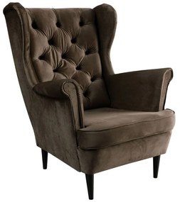 KRESLO UŠIAK BRUNO 2 CHESTERFIELD ROYAL VELVET 196