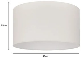 Duolla - Tienidlo univerzálne ROLLER E27 pr. 45 cm krémová