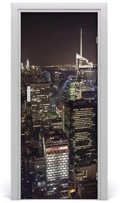 Fototapeta samolepiace na dvere New York noc 75x205 cm