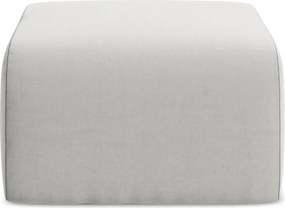 Svetlosivá zamatová podnožka Lani – Makamii