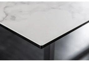 Jedálenský stôl 41088 200 x 100cm Marble Look White Ceramik  - Komfort-nábytok