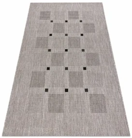 Koberec SIZAL FLOORLUX 20079 strieborný / čierny