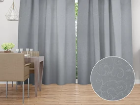 Biante Dekoračný záves TF-086 Ornamenty na sivom 150x200 cm