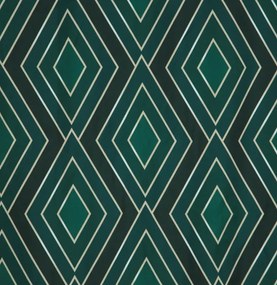 Zelené posteľné obliečky - geometrický vzor 3 časti: 1ks 220x200 + 2ks 70x80