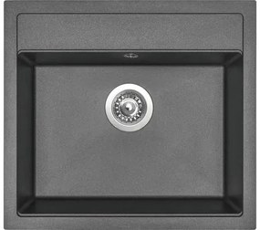 Granitový drez Sinks Solo 560 Metalblack
