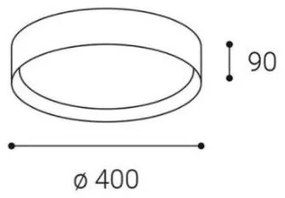 LED2 - LED Stmievateľné stropné svietidlo MILA LED/30W/230V