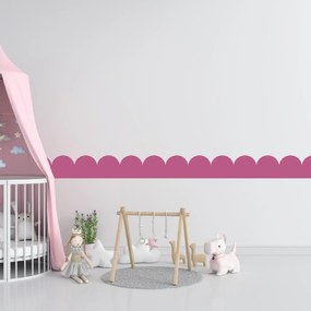 PIPPER. Textilná samolepiaca tapeta - Mini Oblúk - Cukríkovo ružová farba Farba: Tmavá